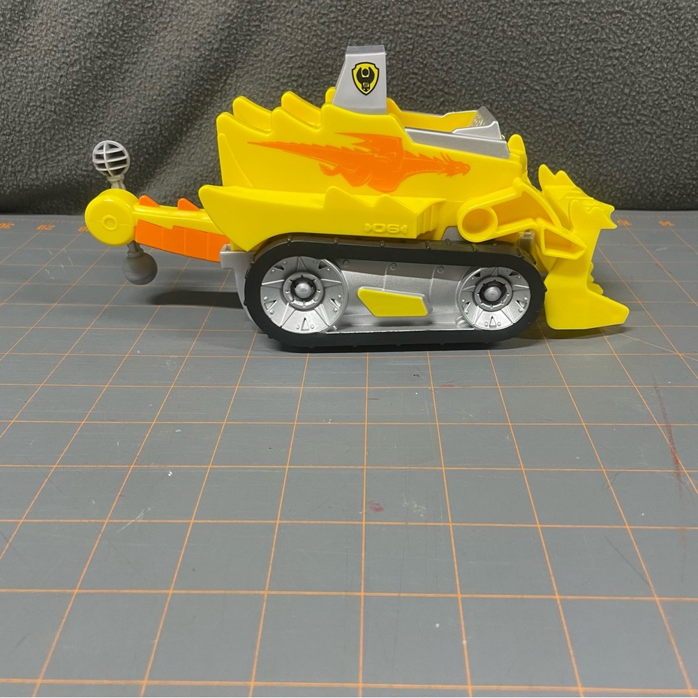 Yellow and Silver Kids Toy Bulldozer paw patrol